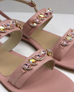 Sandalo gioiello Milena rosa