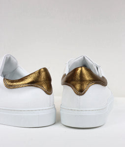 Sneakers Irene dettagli laminati bronzo