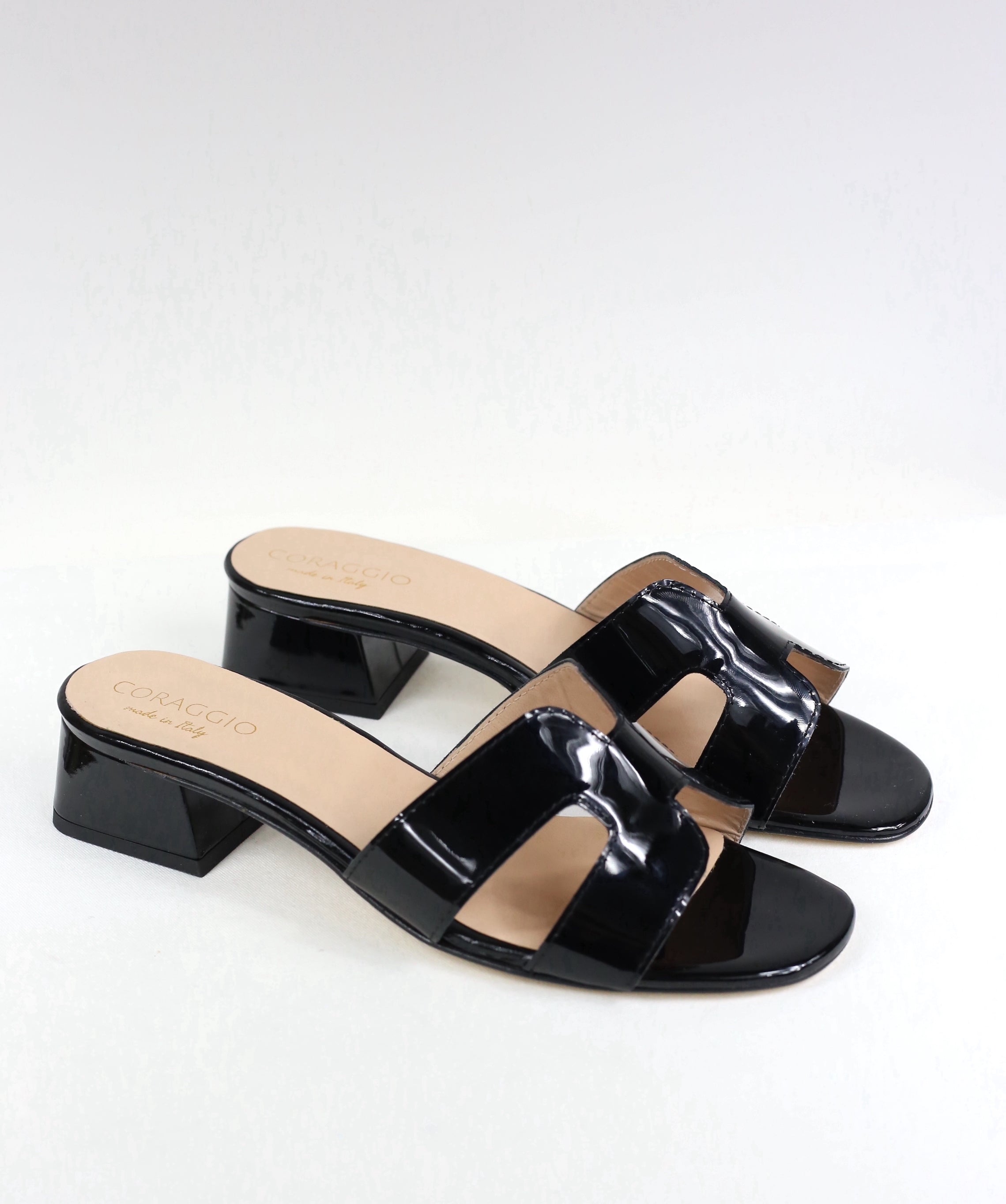 Ciabattina Coralie vernice nera