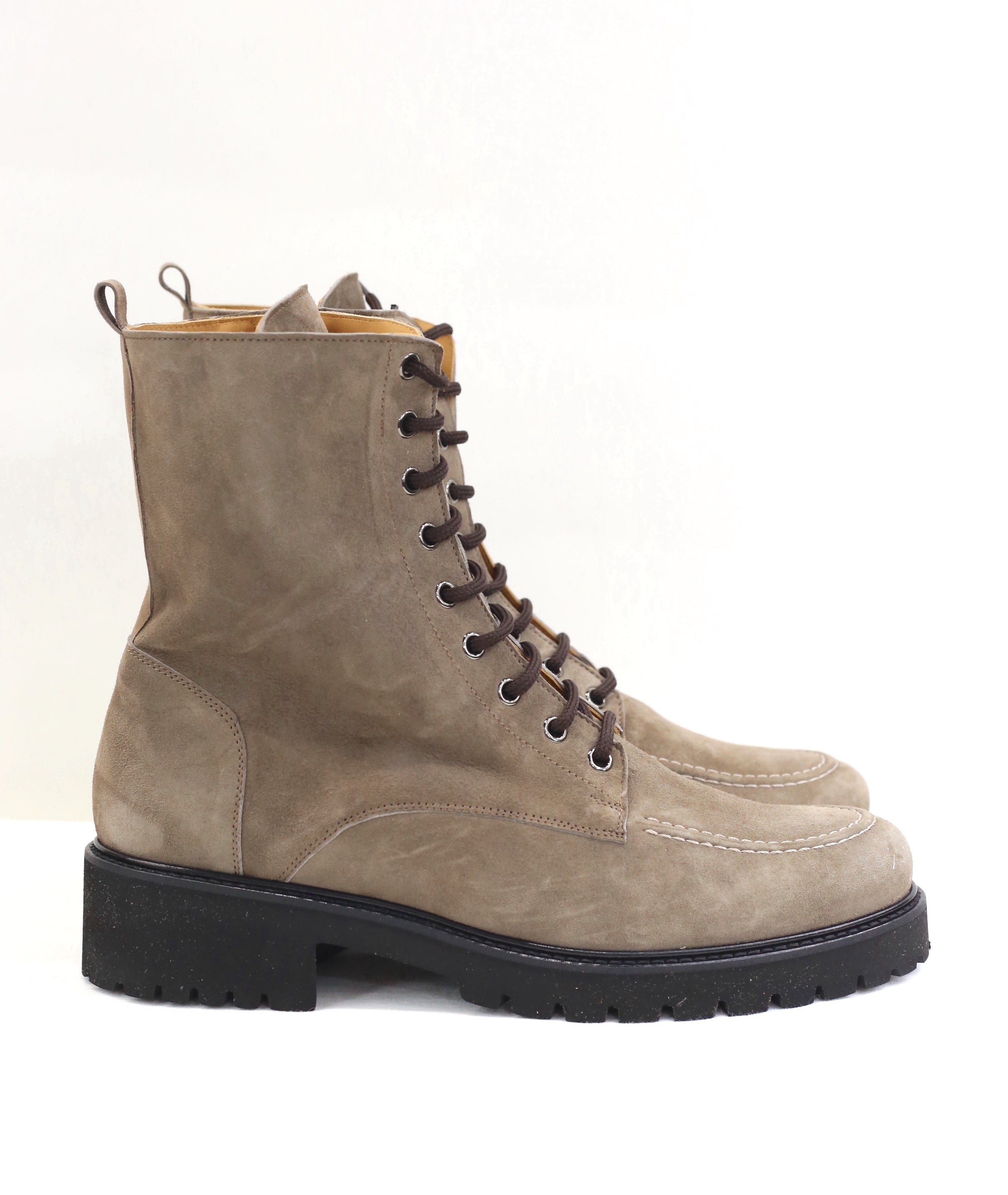 Stivale stamosciato taupe