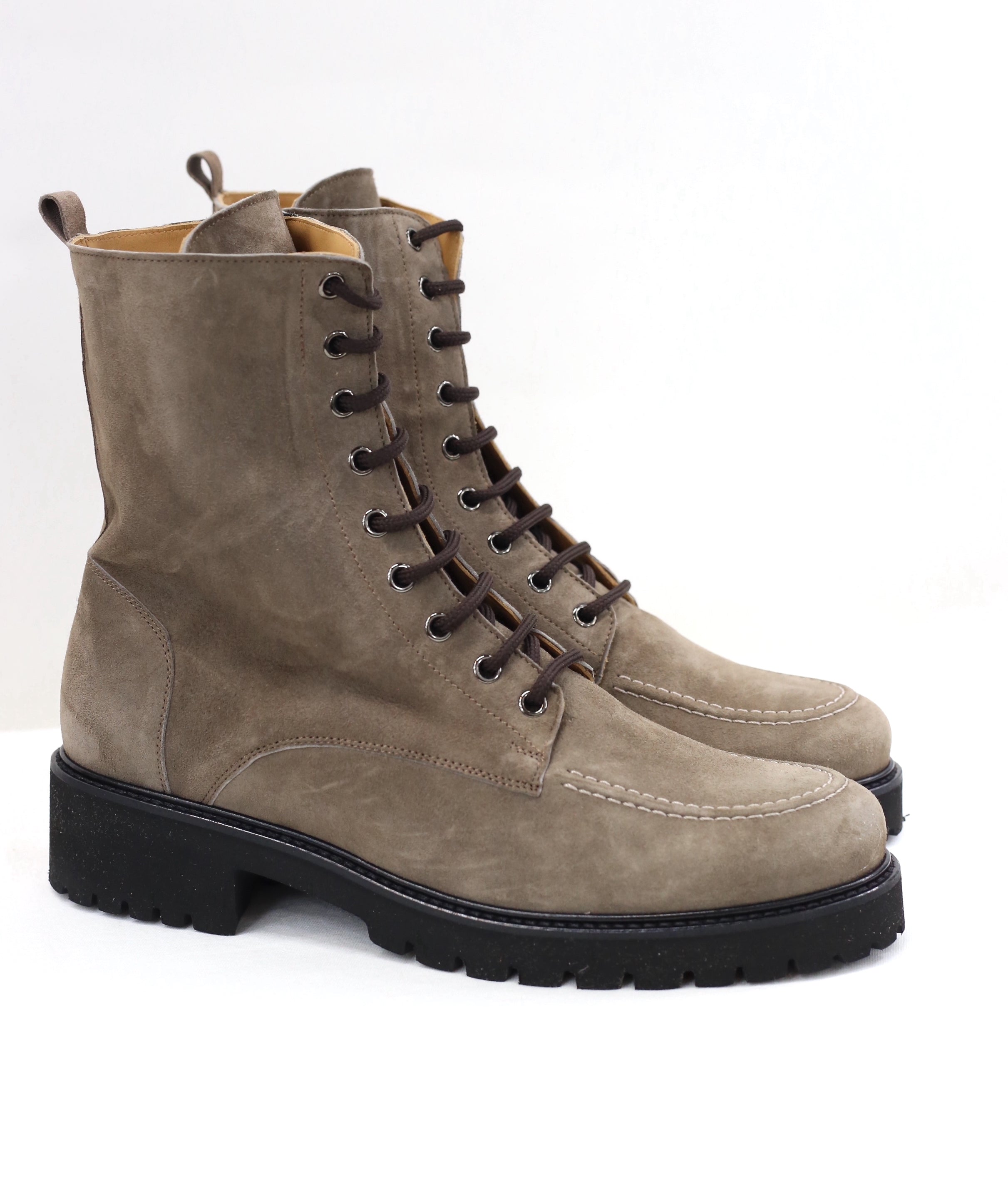 Stivale stamosciato taupe