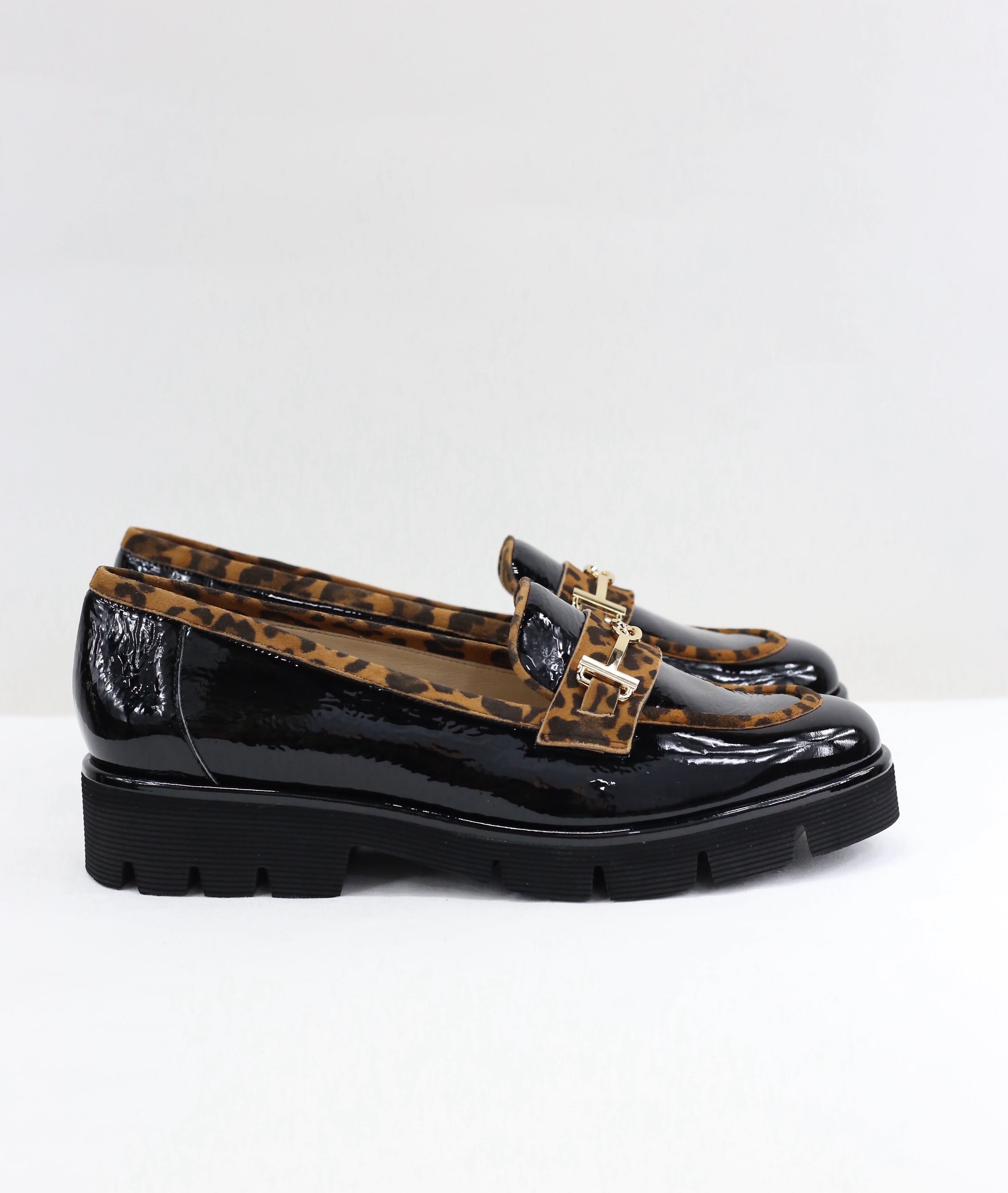 Mocassino Laura vernice animalier