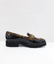Mocassino Laura vernice animalier