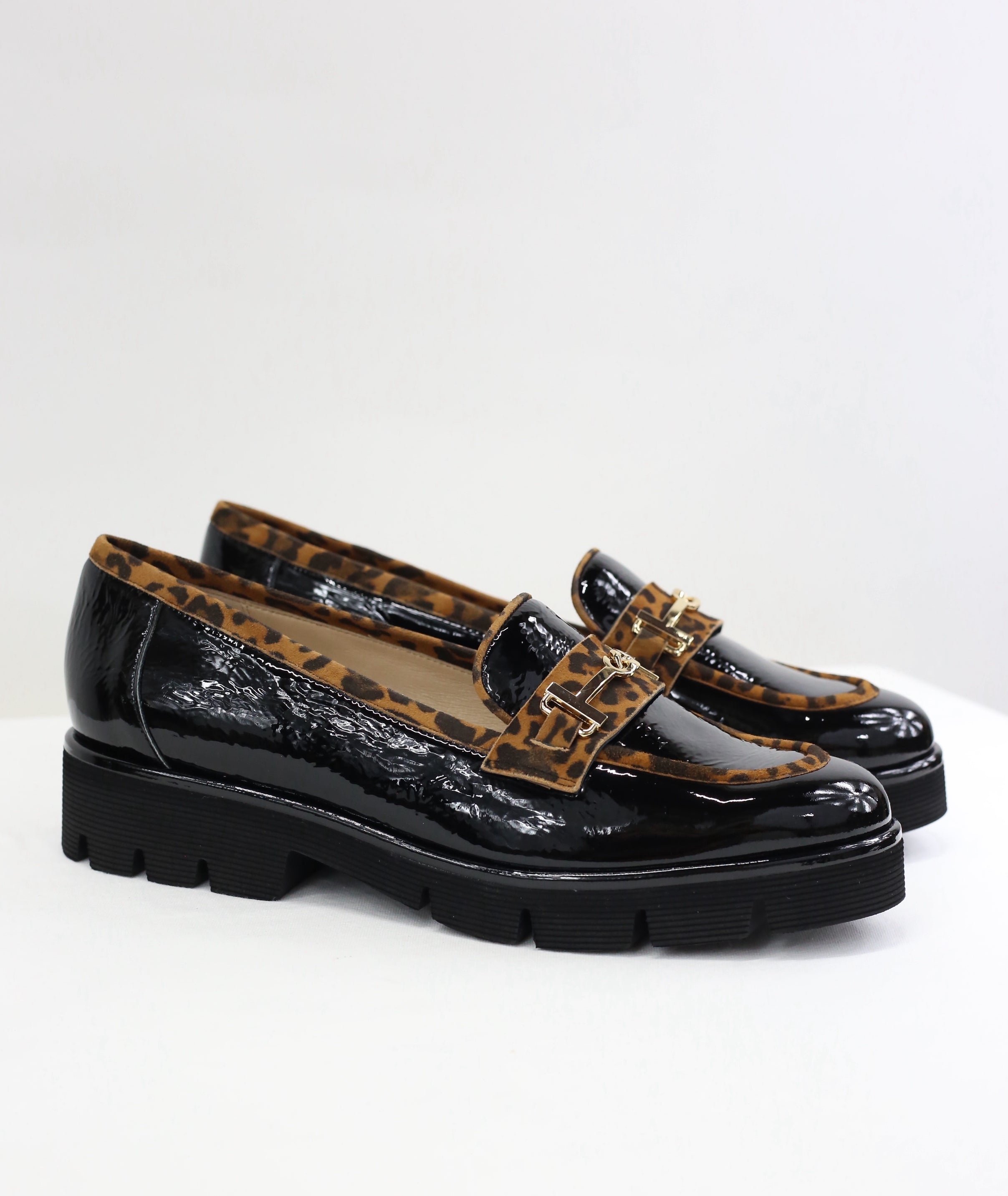 Mocassino Laura vernice animalier