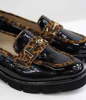 Mocassino Laura vernice animalier