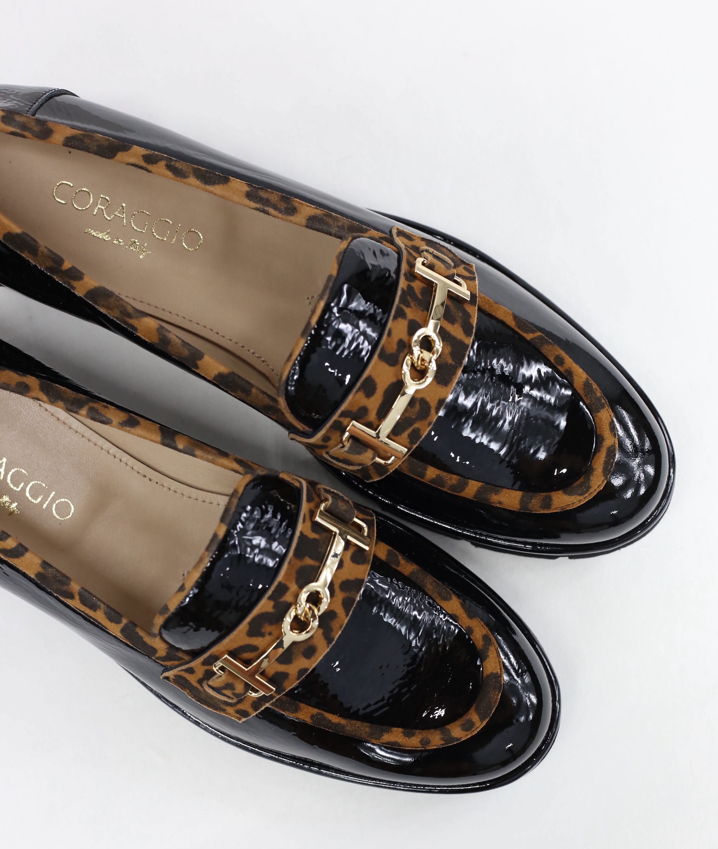 Mocassino Laura vernice animalier