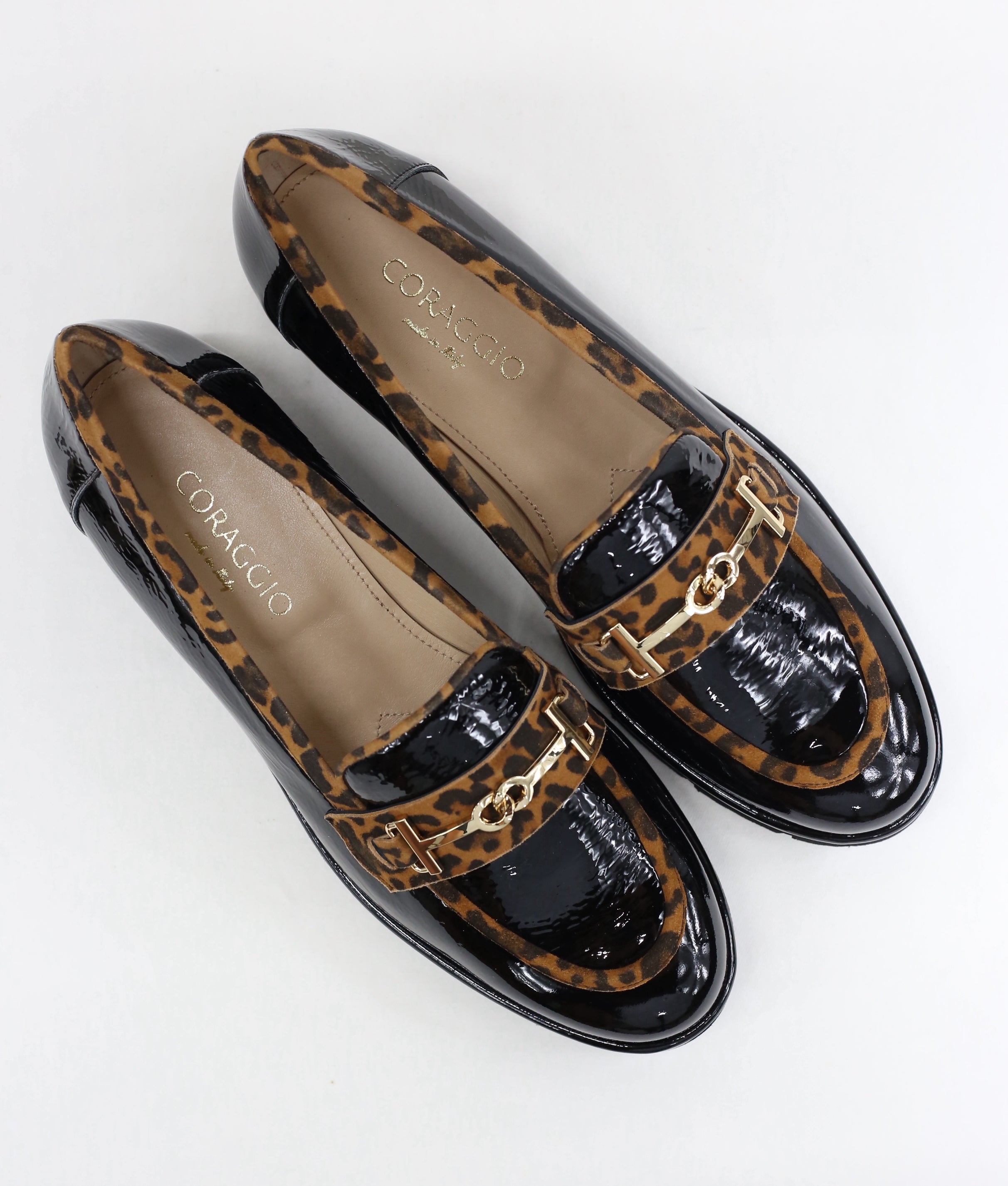 Mocassino Laura vernice animalier