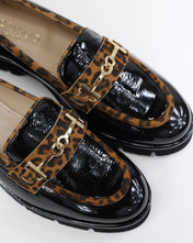 Mocassino Laura vernice animalier