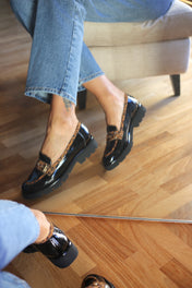 Mocassino Laura vernice animalier