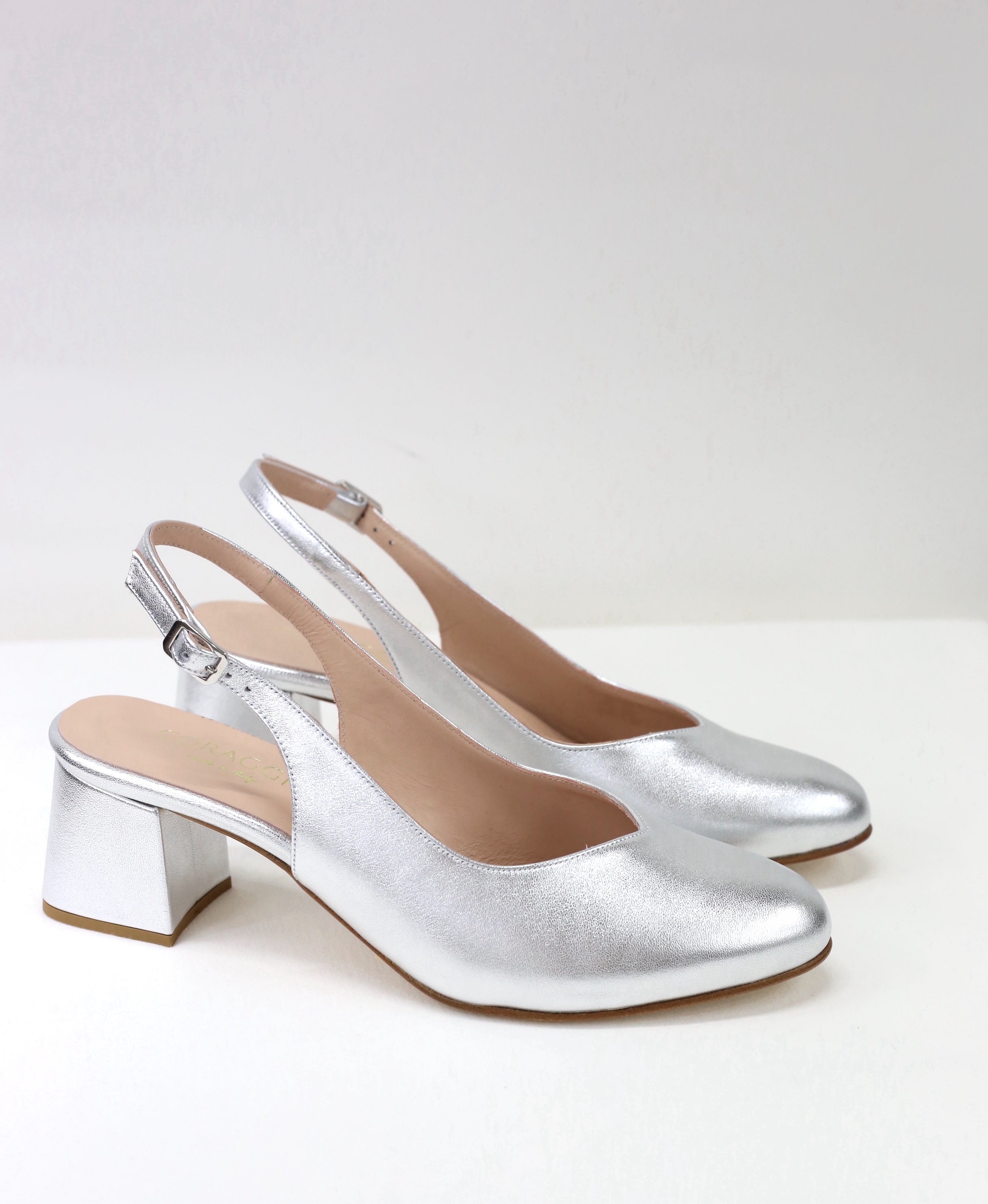 Chanellina cosmo laminato argento