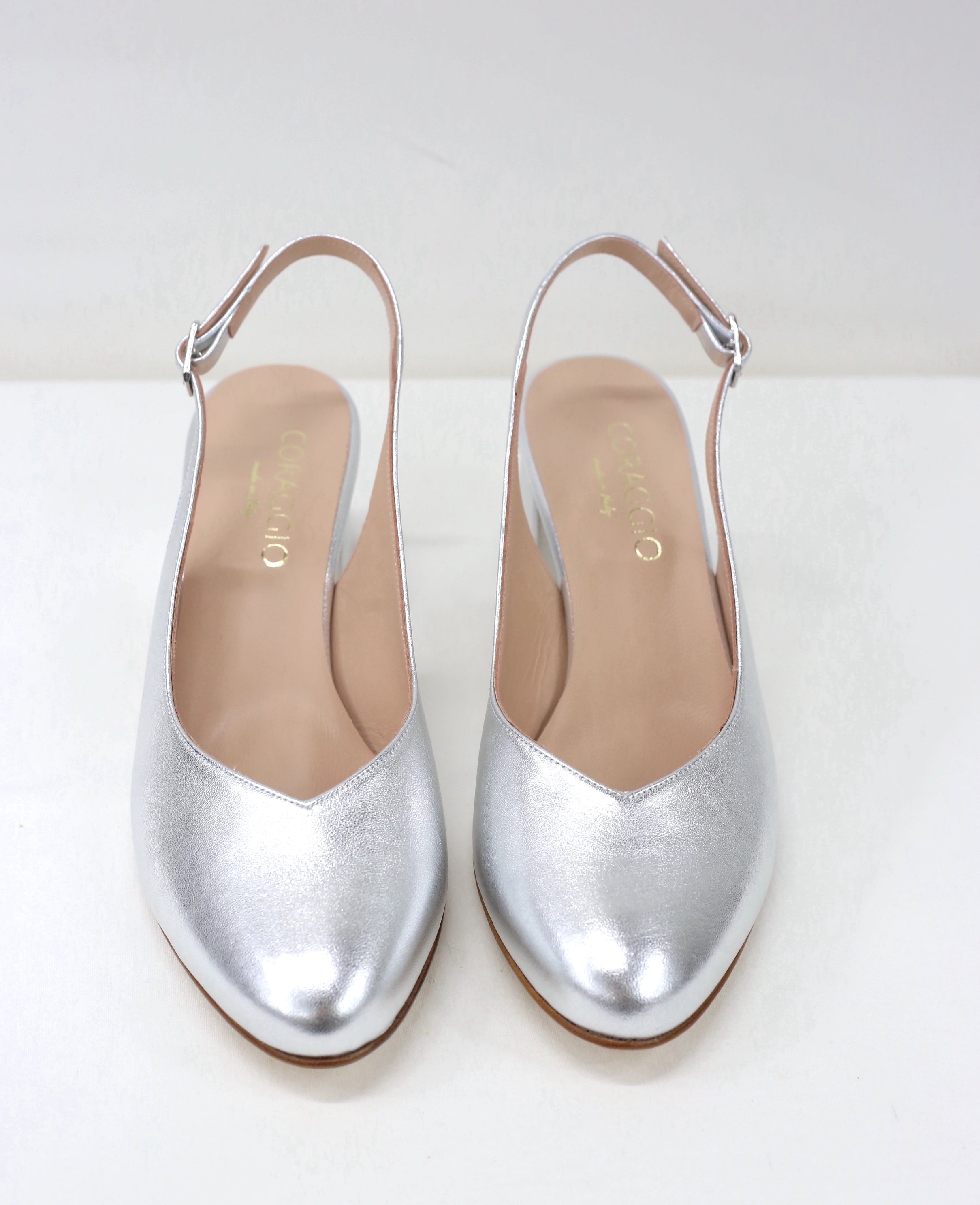 Chanellina cosmo laminato argento