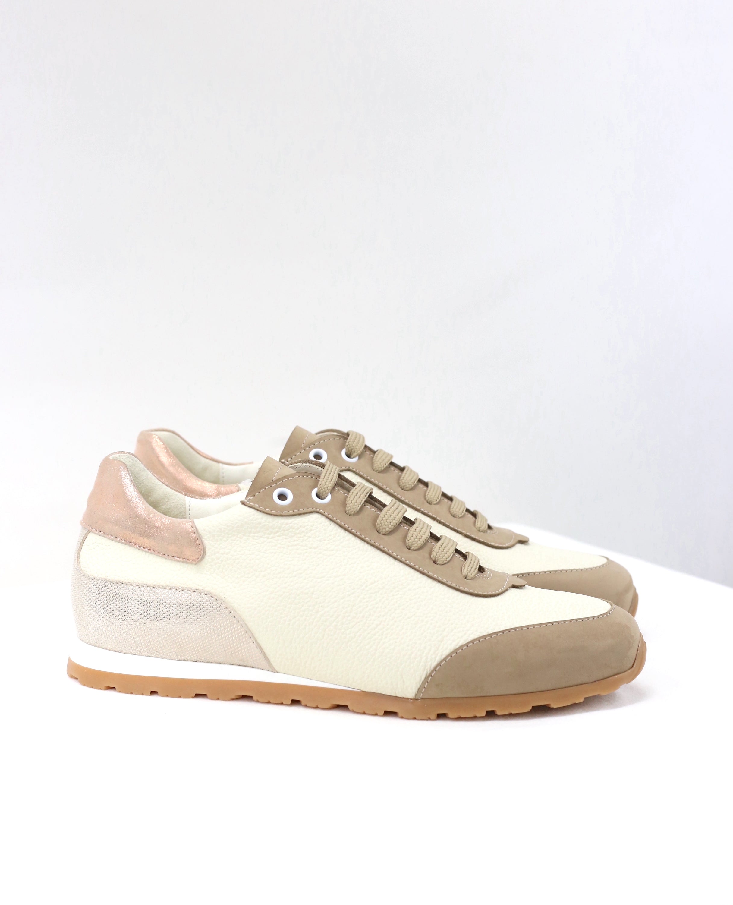 Sneakers Valentine cappuccino e laminato