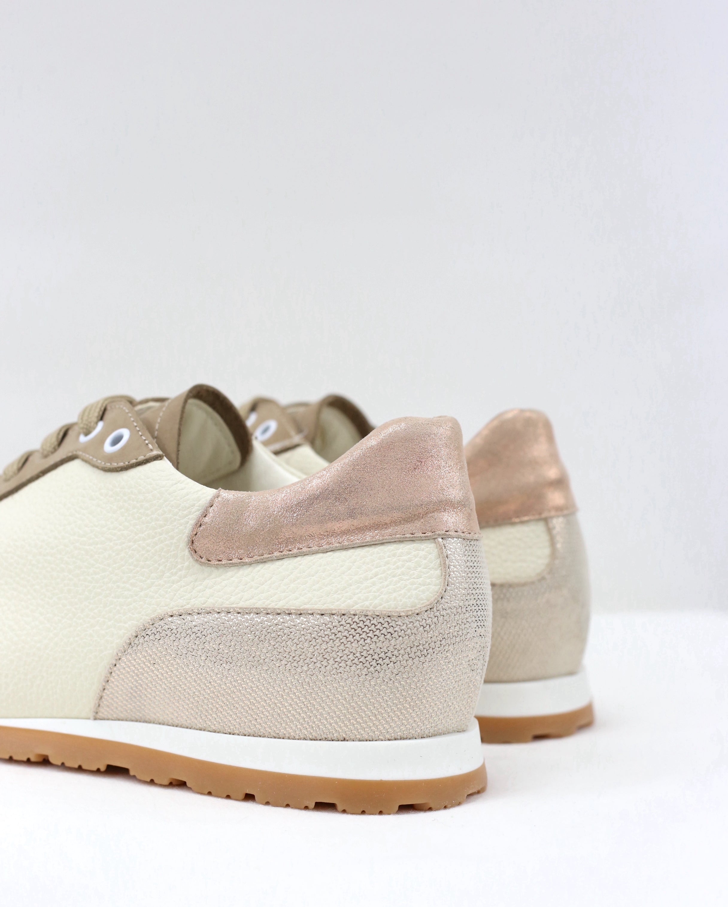 Sneakers Valentine cappuccino e laminato