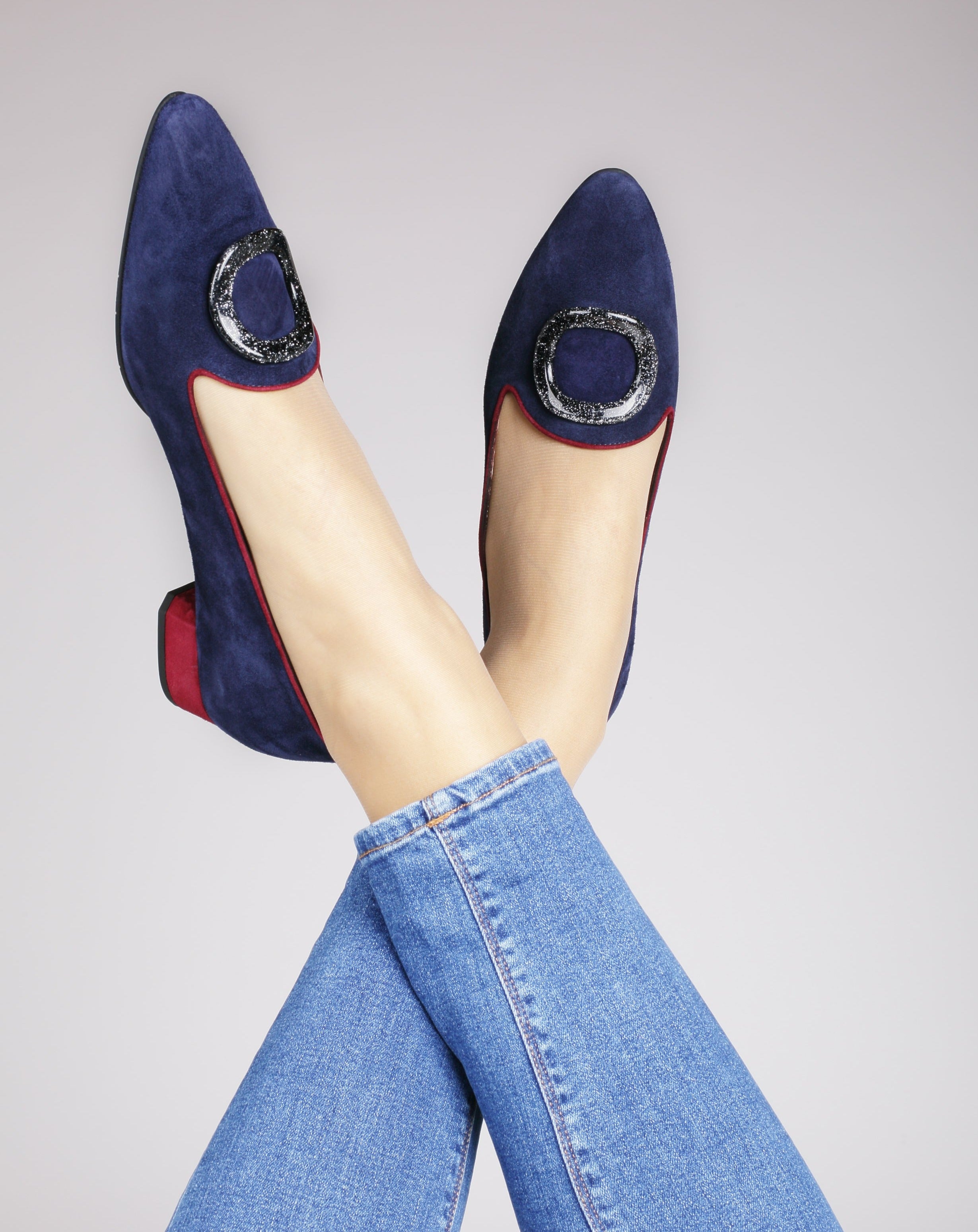 Ballerina blu con accessorio - ultimi 35-36