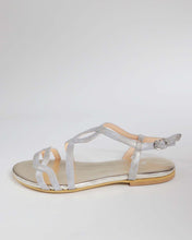 Sandalo Roma argento/beige