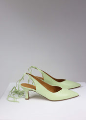 Slingback Valentine lime - ultimo 45