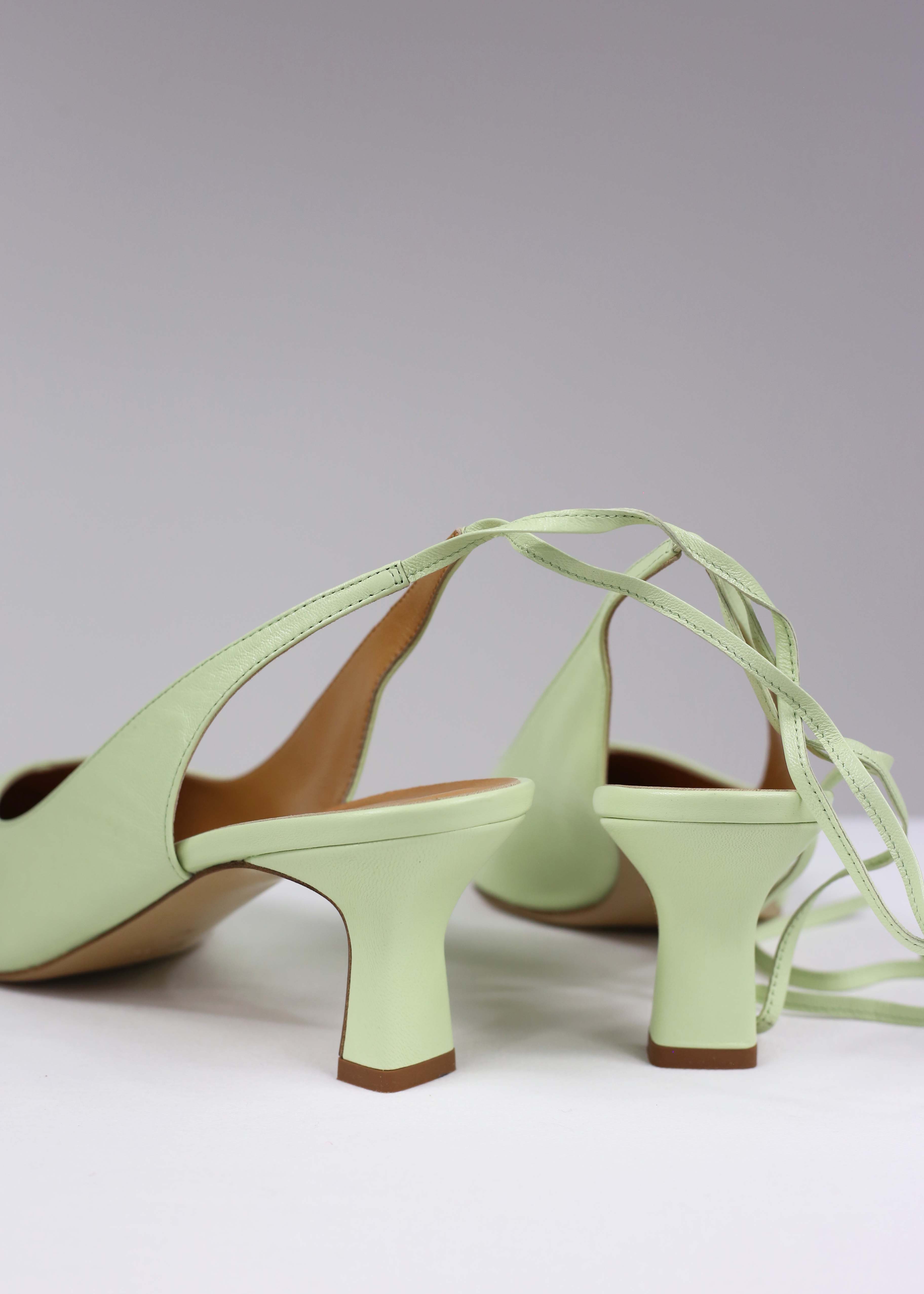Slingback Valentine lime - ultimo 45