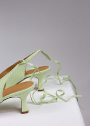 Slingback Valentine lime - ultimo 45