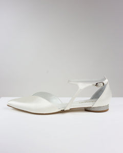 Pre-ordine Ingrid sposa raso bianco