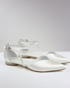 Pre-ordine Ingrid sposa raso bianco