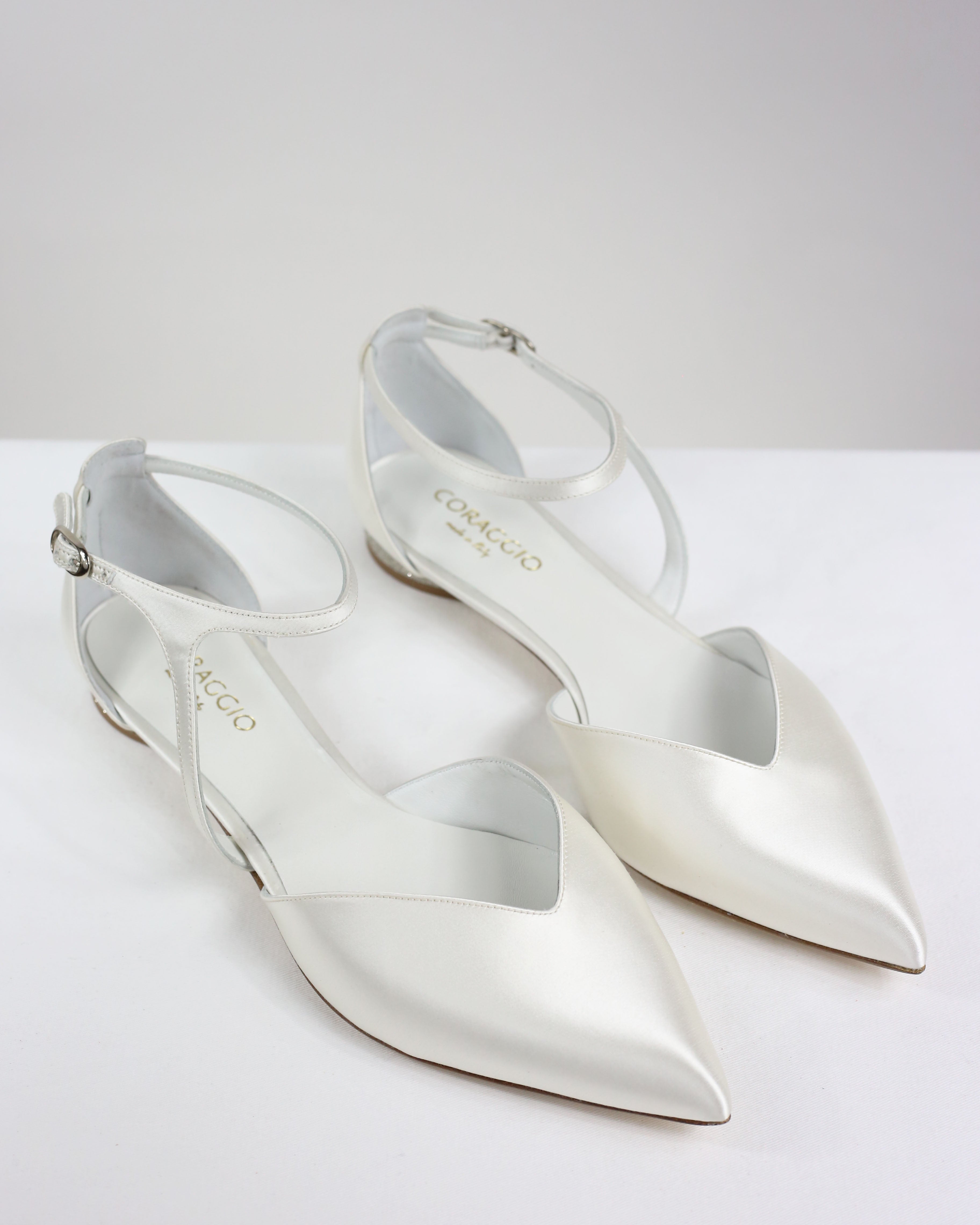 Pre-ordine Ingrid sposa raso bianco