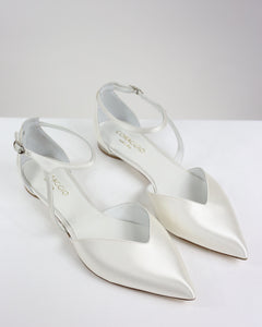 Pre-ordine Ingrid sposa raso bianco