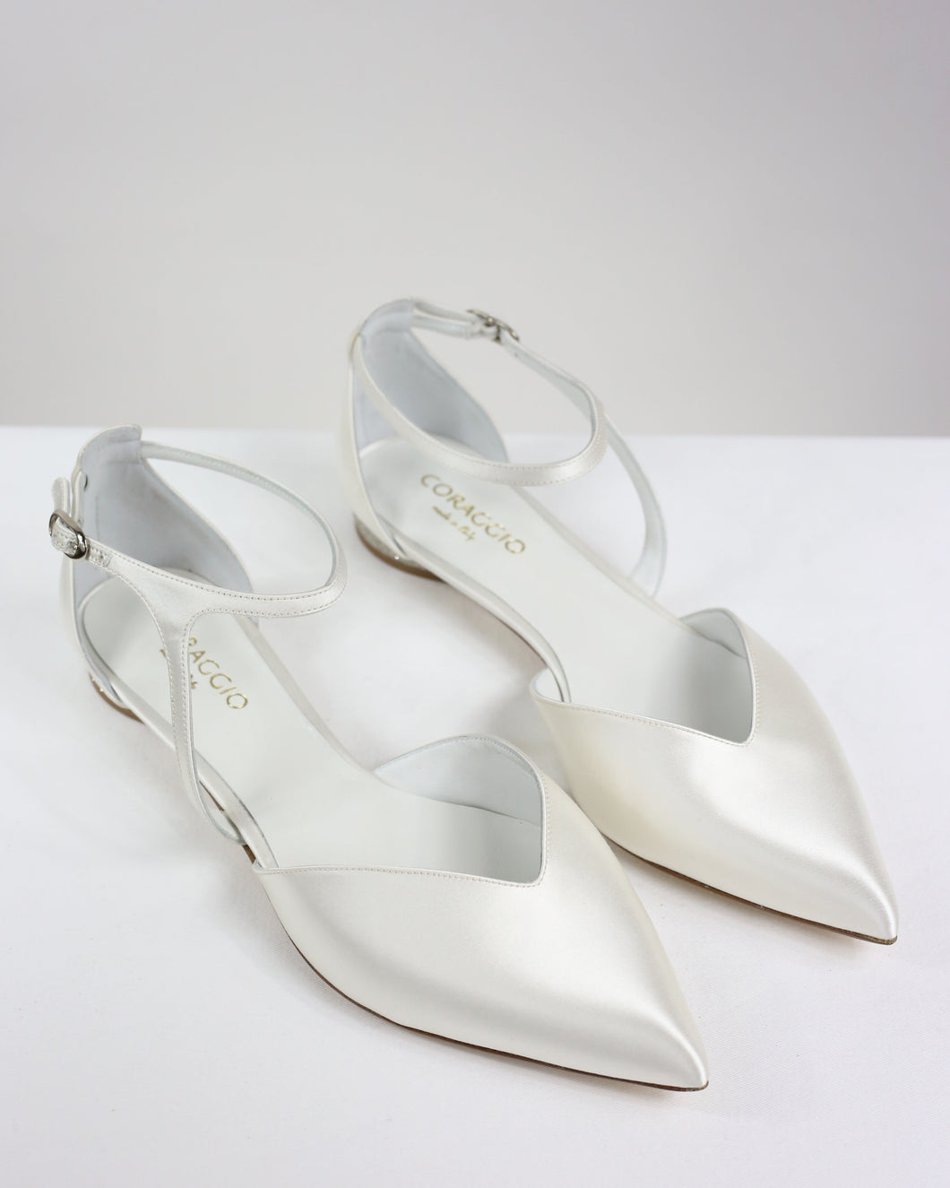 Pre-ordine Ingrid sposa raso bianco