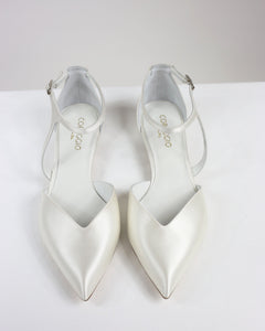 Pre-ordine Ingrid sposa raso bianco