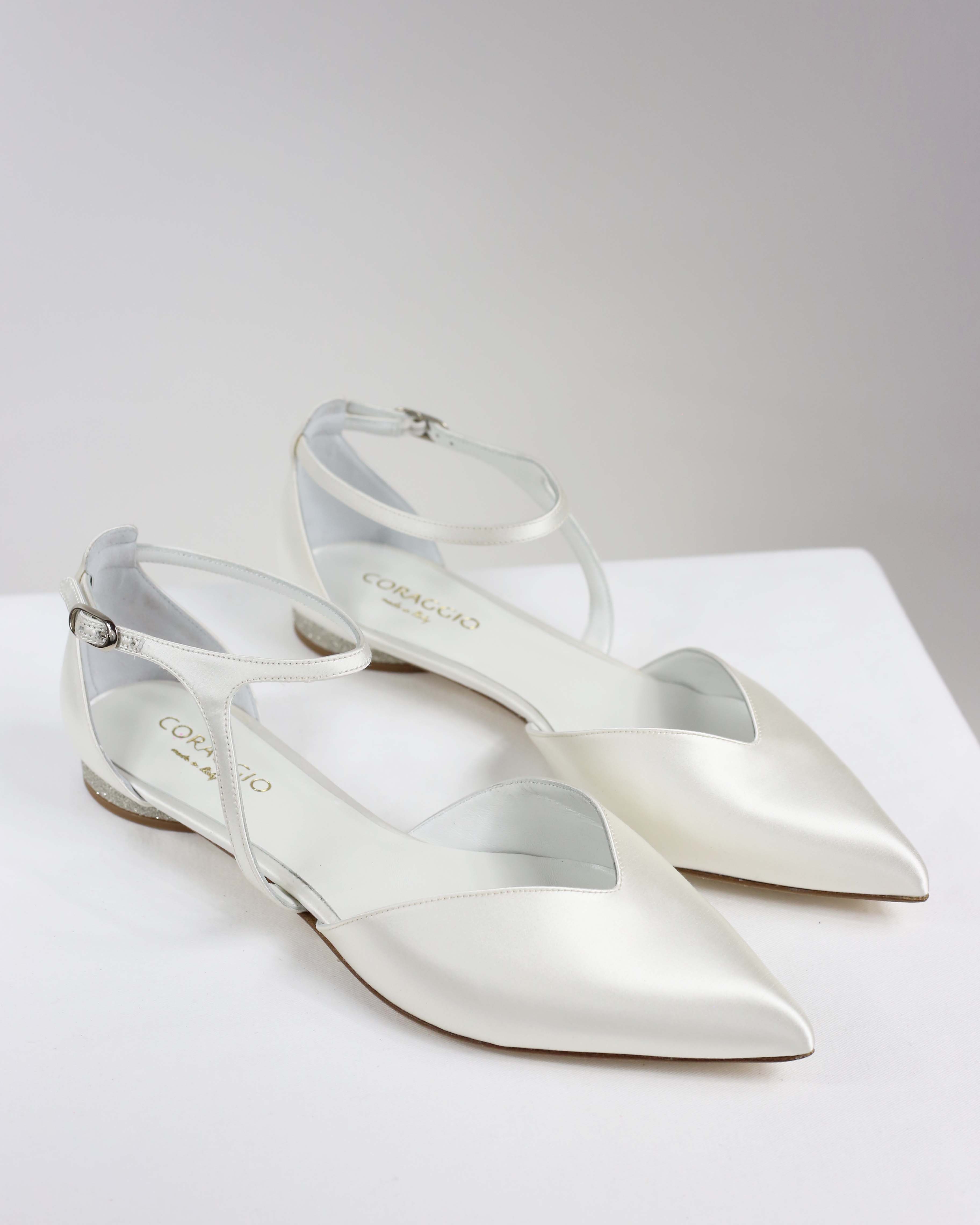 Pre-ordine Ingrid sposa raso bianco