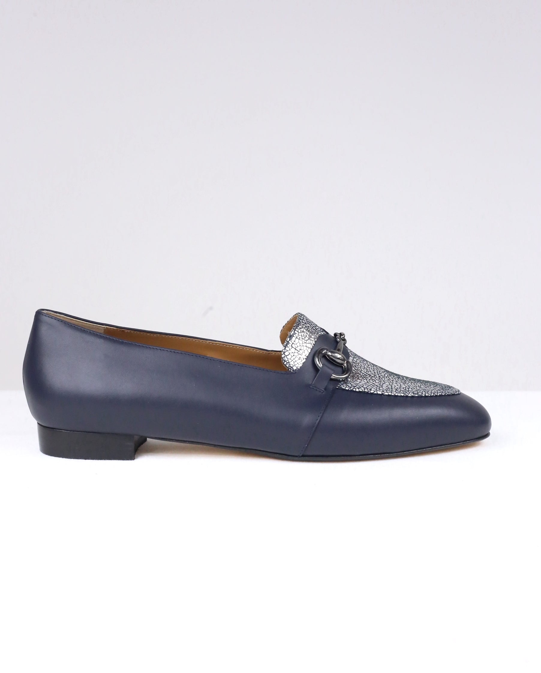 Mocassino Vittoria blu - ultimo 45