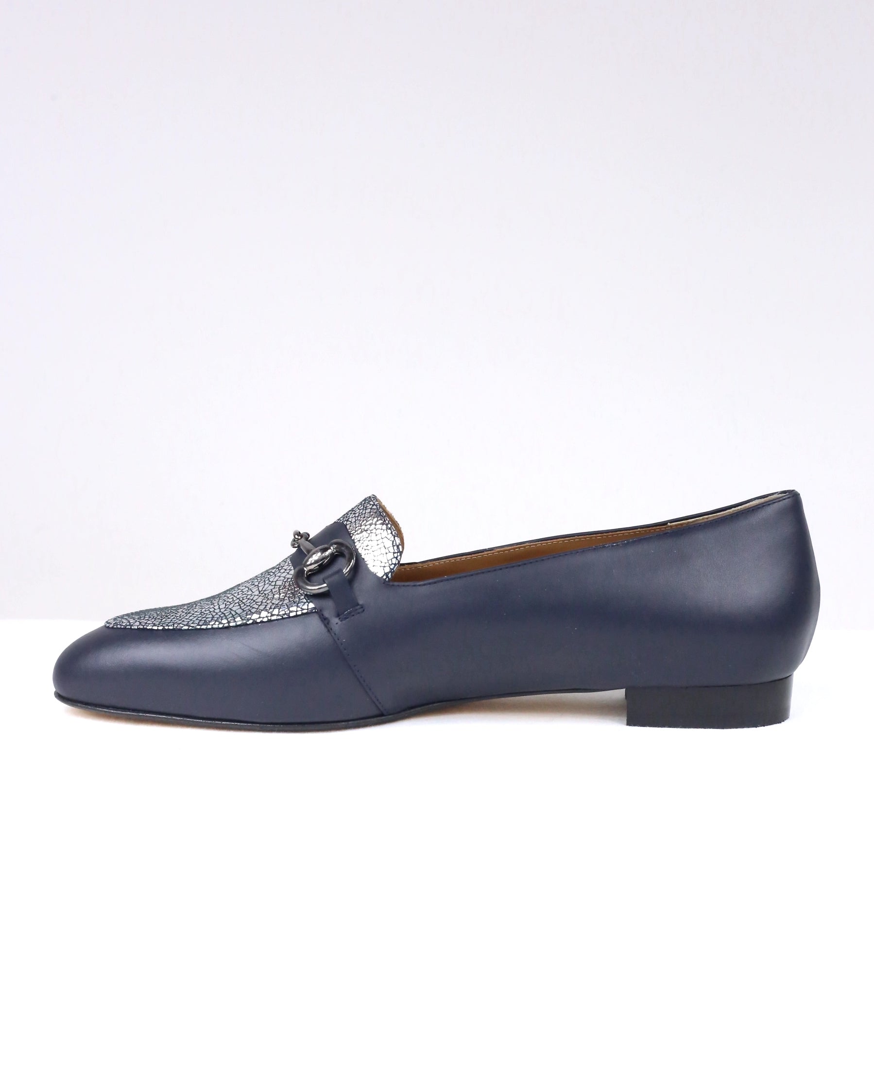 Mocassino Vittoria blu - ultimo 45