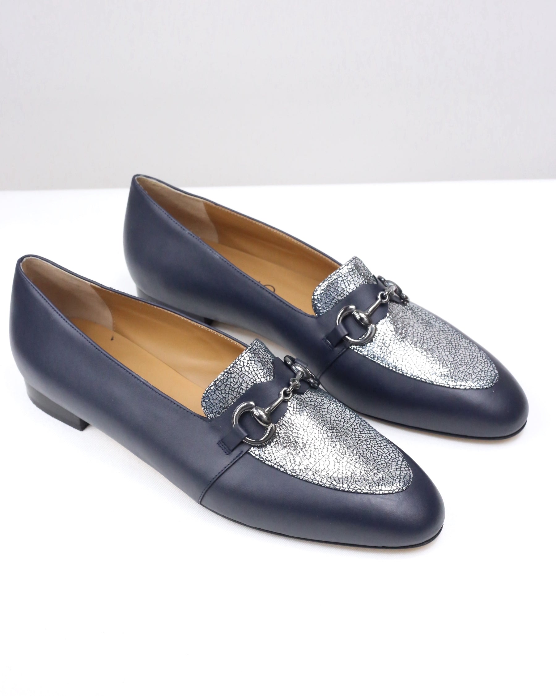 Mocassino Vittoria blu - ultimo 45