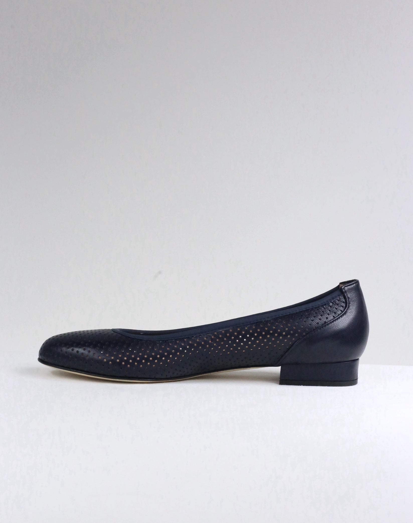 Ballerina Gaia blu con forellini