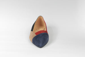 Ballerina in camoscio multicolor - ultimi 32 - 35