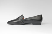 Mocassino nero con borchiette - ultimi 32 - 35 - 46