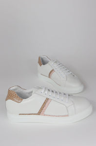 Sneakers in pelle con dettagli - ultimo 42