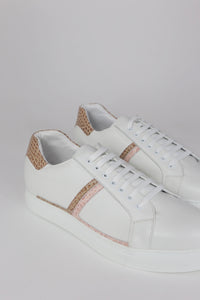 Sneakers in pelle con dettagli - ultimo 42