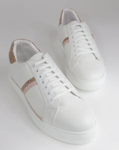 Sneakers in pelle con dettagli - ultimo 42
