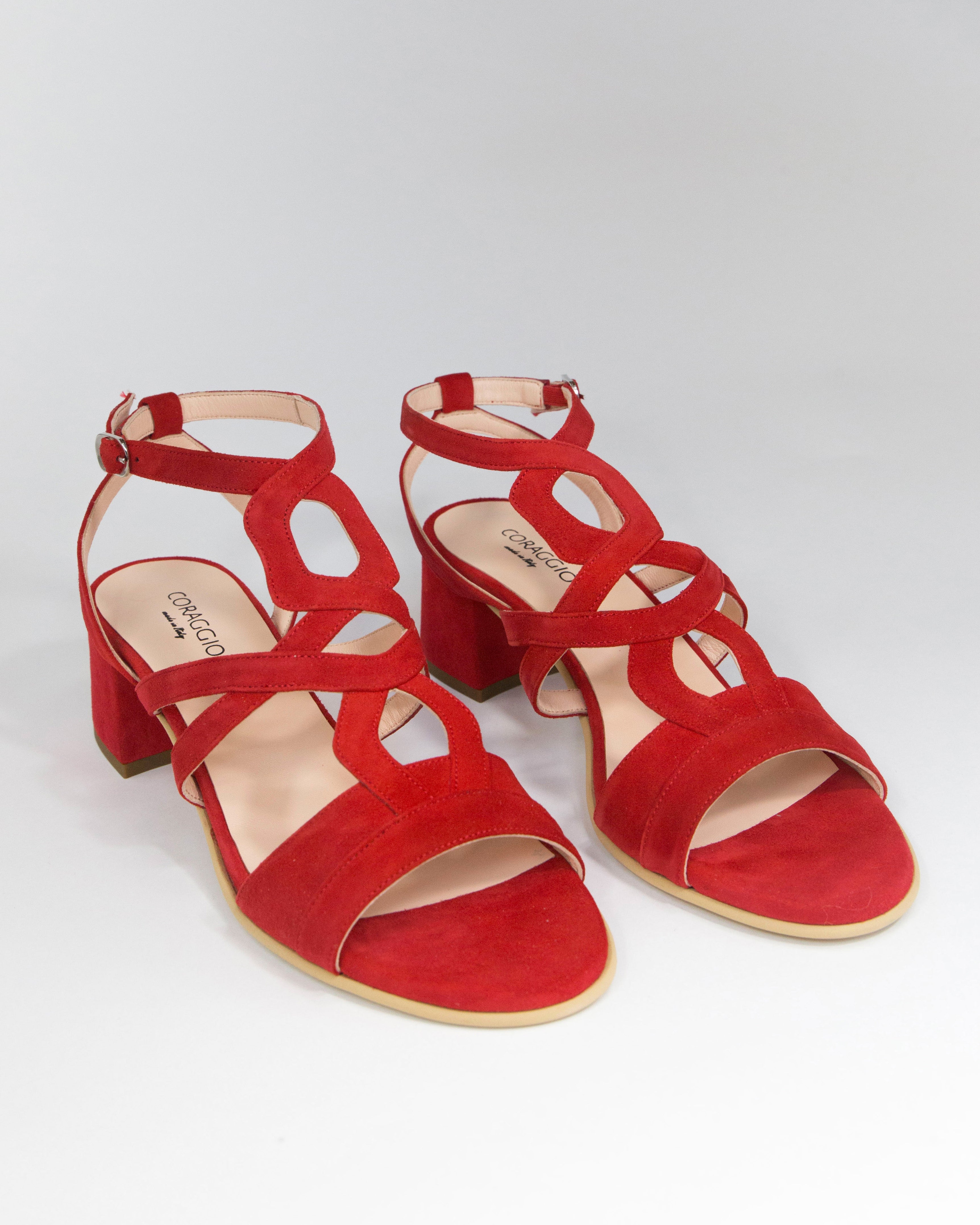 Annette in camoscio rosso